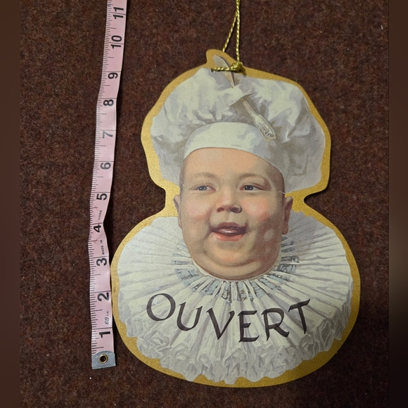 Handmade FERME and OUVERT Sign (Open And Closed) Artist Unknown - Picture 3 of 3